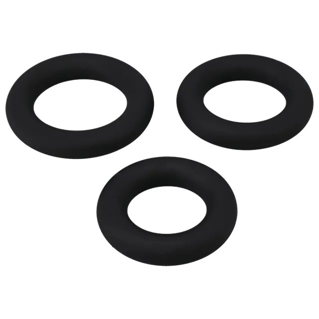 doc-johnson-titanmen-anneau-p-nis-silicone-lot-3-noir image 1