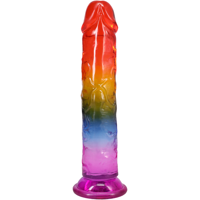 doc-johnson-crystal-jellies-dong-gode-rainbow-21-5-cm image 2