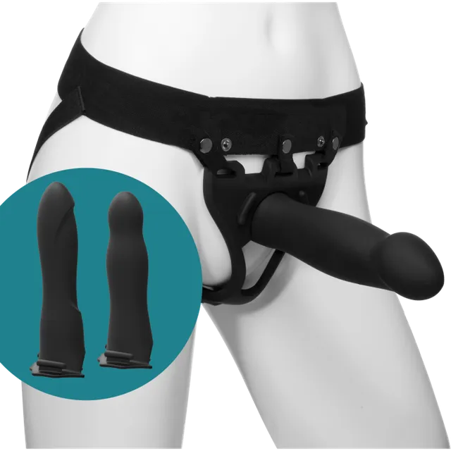 doc-johnson-body-extensions-be-ready-kit-strap-on-silicone-4-pcs image 1
