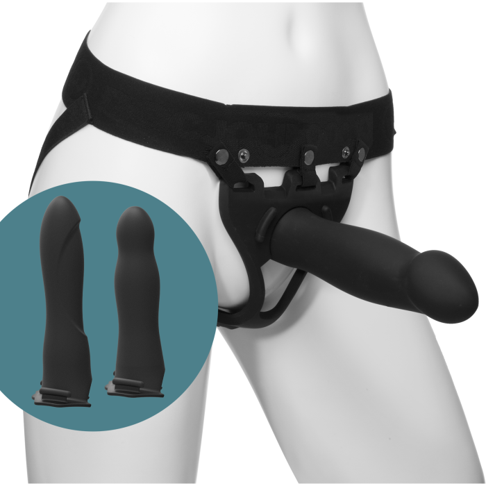 doc-johnson-body-extensions-be-ready-kit-strap-on-silicone-4-pcs image 1