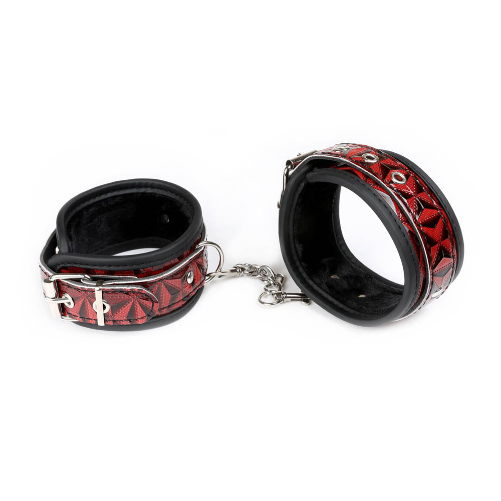 be-happy-imp-rieux-set-attache-similicuir-noir-rouge image 7