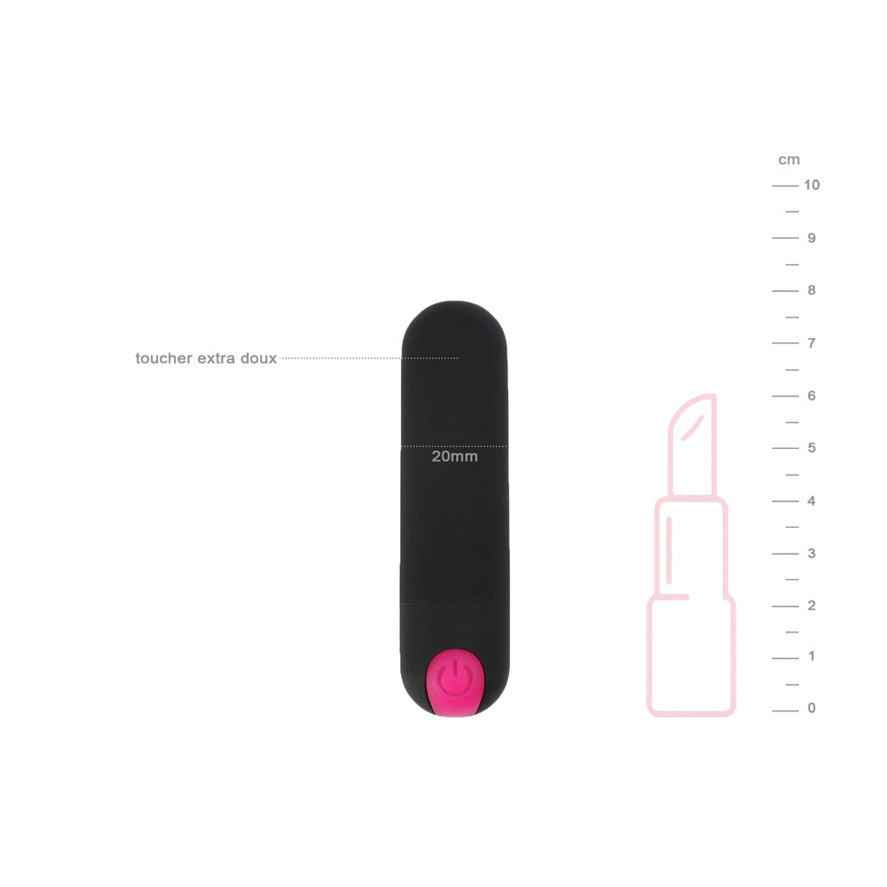be-happy-mini-stimulateur-clitoridien-silicone-noir-rose-7-modes image 2