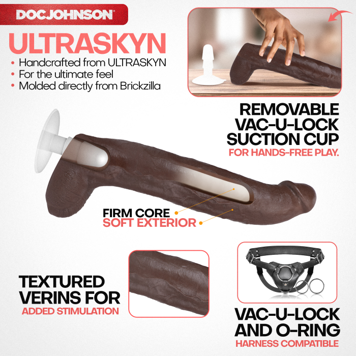 doc-johnson-brickzilla-13-inch-gode-ultraskyn-ventouse image 4