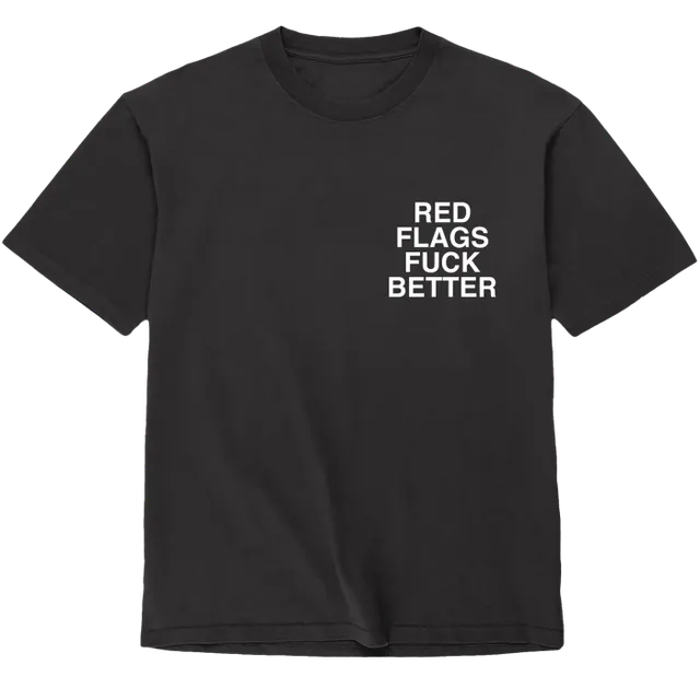 assholes-live-forever-t-shirt-red-flags-fuck-better-noir-s image 1