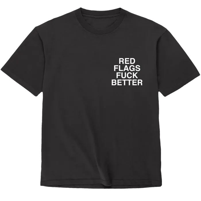assholes-live-forever-t-shirt-red-flags-fuck-better-noir-s image 1