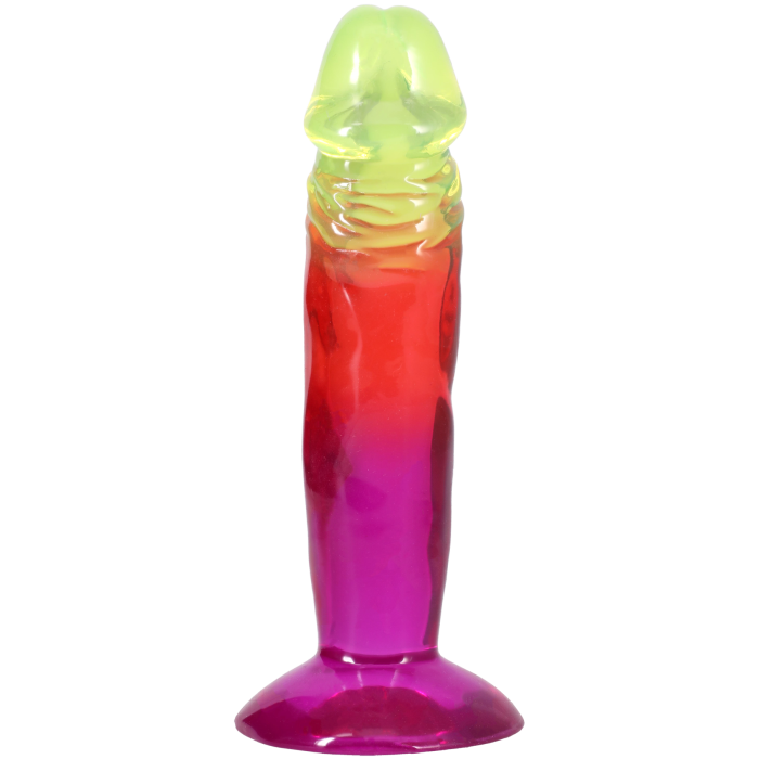 doc-johnson-crystal-jellies-dong-gode-16-5-cm-rainbow-souple image 4
