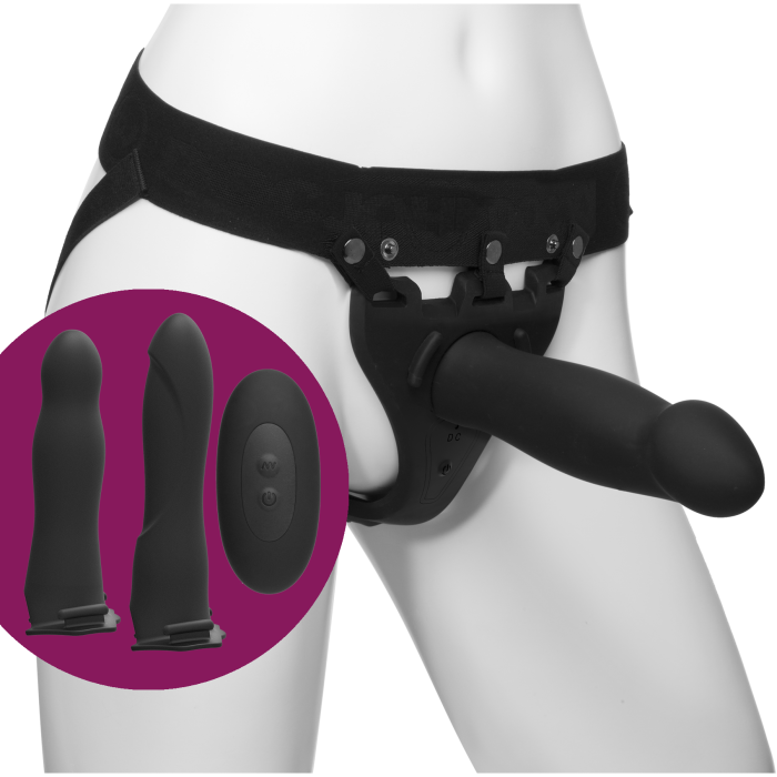 doc-johnson-body-extensions-be-naughty-harnais-vibrant-4-pi-ces image 1