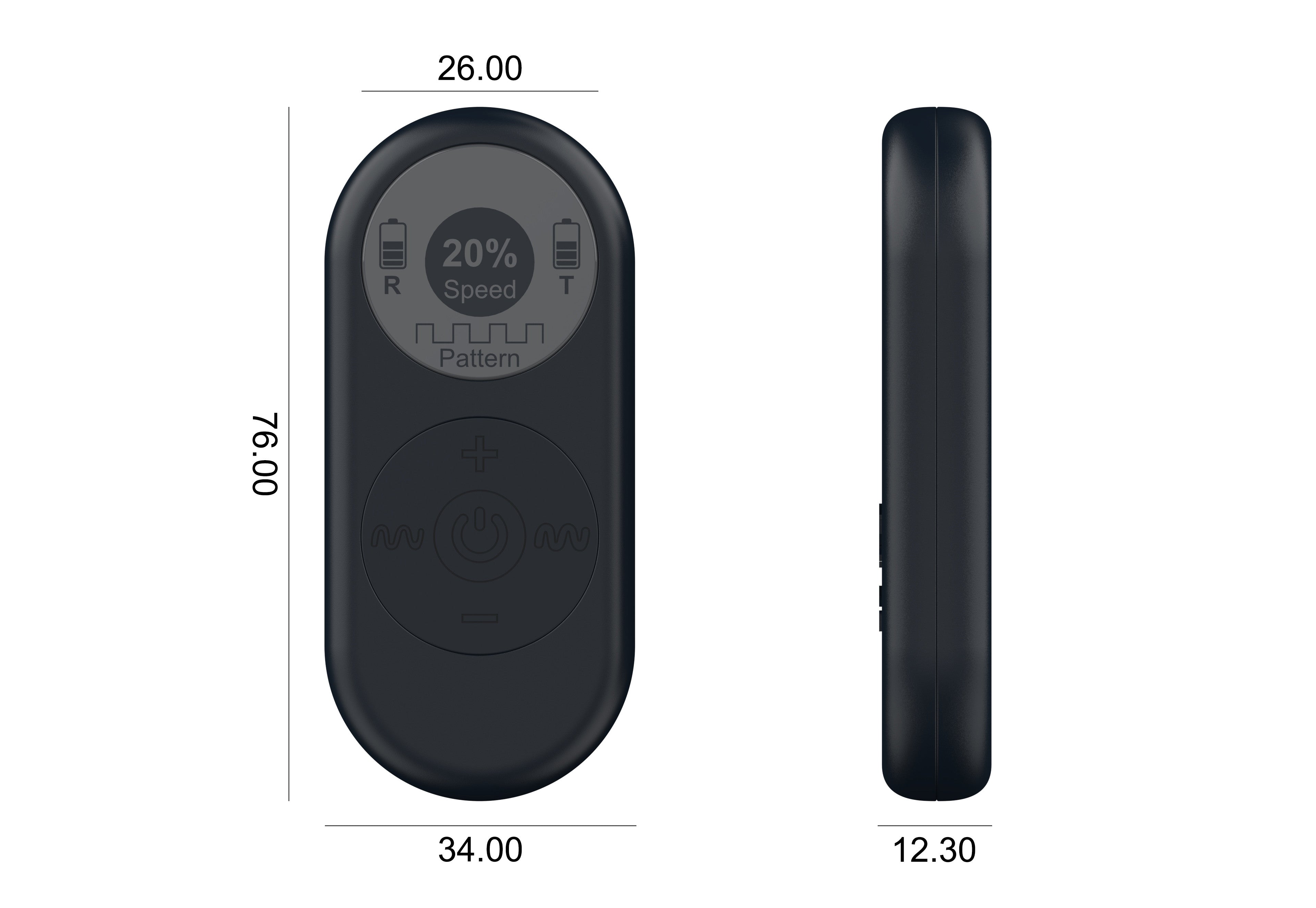 be-happy-t-l-commande-lcd-rechargeable-accessoire-noir-mod-le-1 image 7