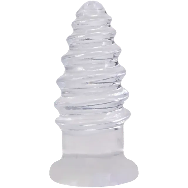 doc-johnson-crystal-jellies-anal-twist-plug-anal-transparent image 1