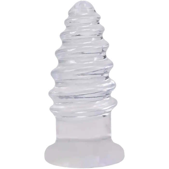 doc-johnson-crystal-jellies-anal-twist-plug-anal-transparent image 1