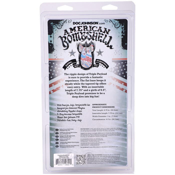 doc-johnson-american-bombshell-triple-payload-plug-anal-gun-metal image 4