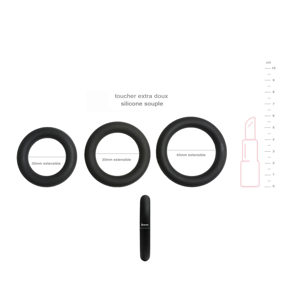 be-happy-trio-cockrings-pais-anneau-p-nien-noir-rection image 4