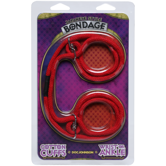 doc-johnson-bondage-japonais-menottes-coton-rouge-et-noir image 5