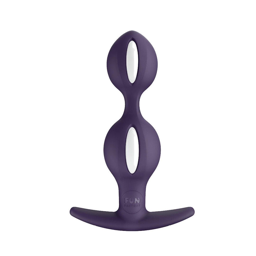 fun-factory-b-balls-duo-plug-anal-blanc-violet image 1