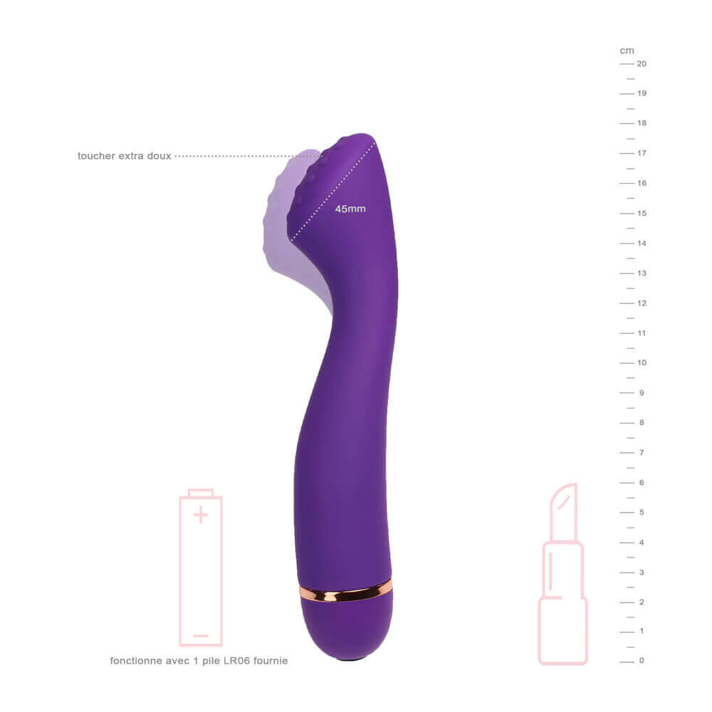 be-happy-butine-vibromasseur-point-g-silicone-rose-violet image 3