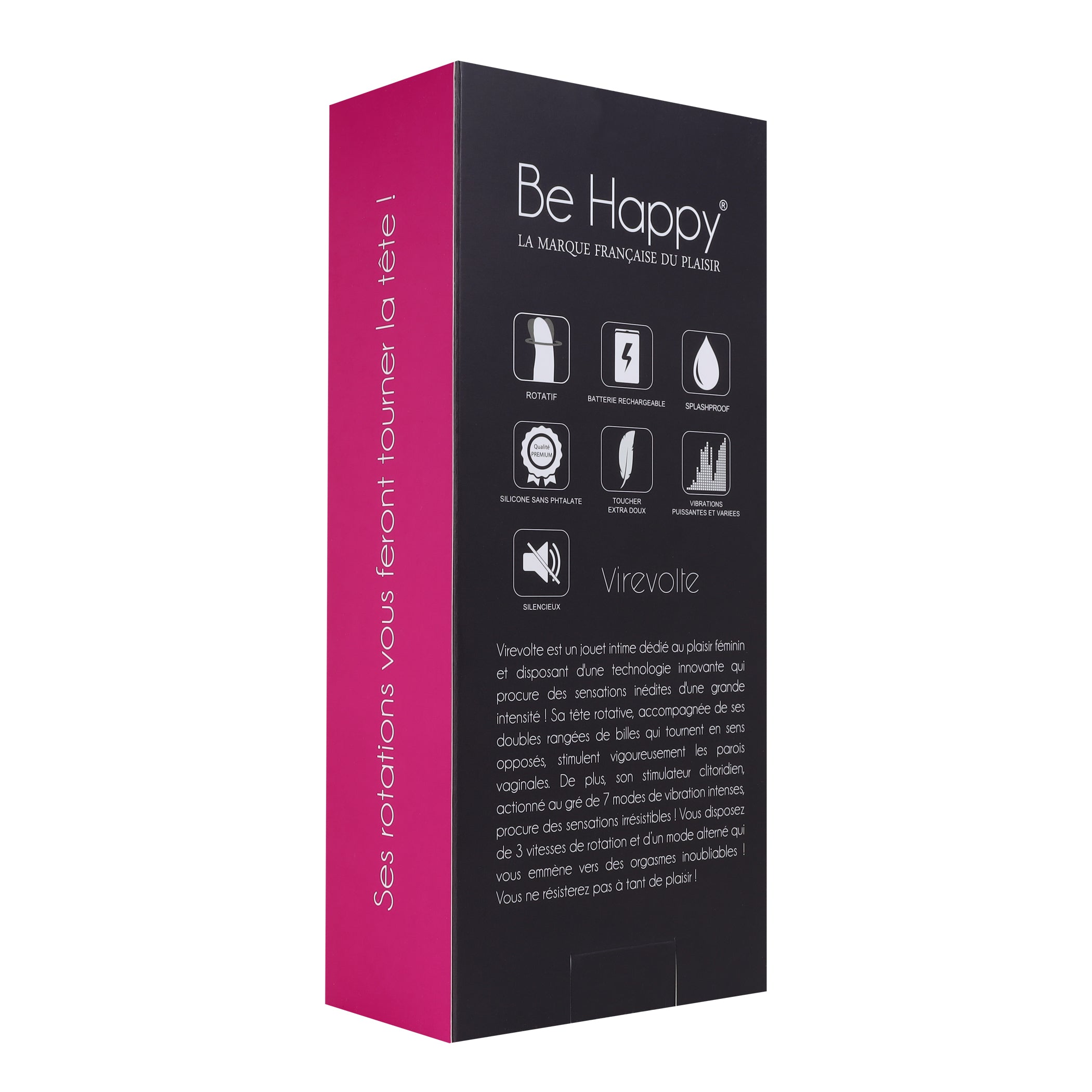 be-happy-rabbit-vibrant-virevolte-vibromasseur-rose-rotatif image 7