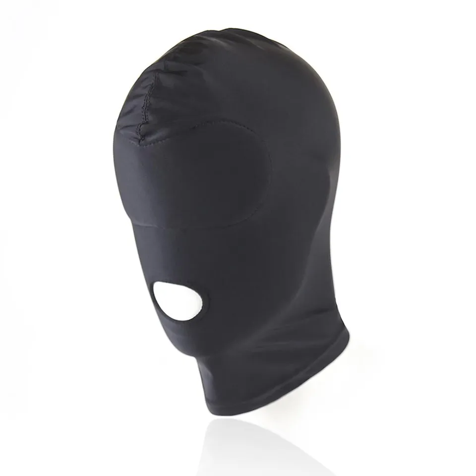 be-happy-cagoule-sm-doubl-e-bouche-ouverte-noir-s-m image 1