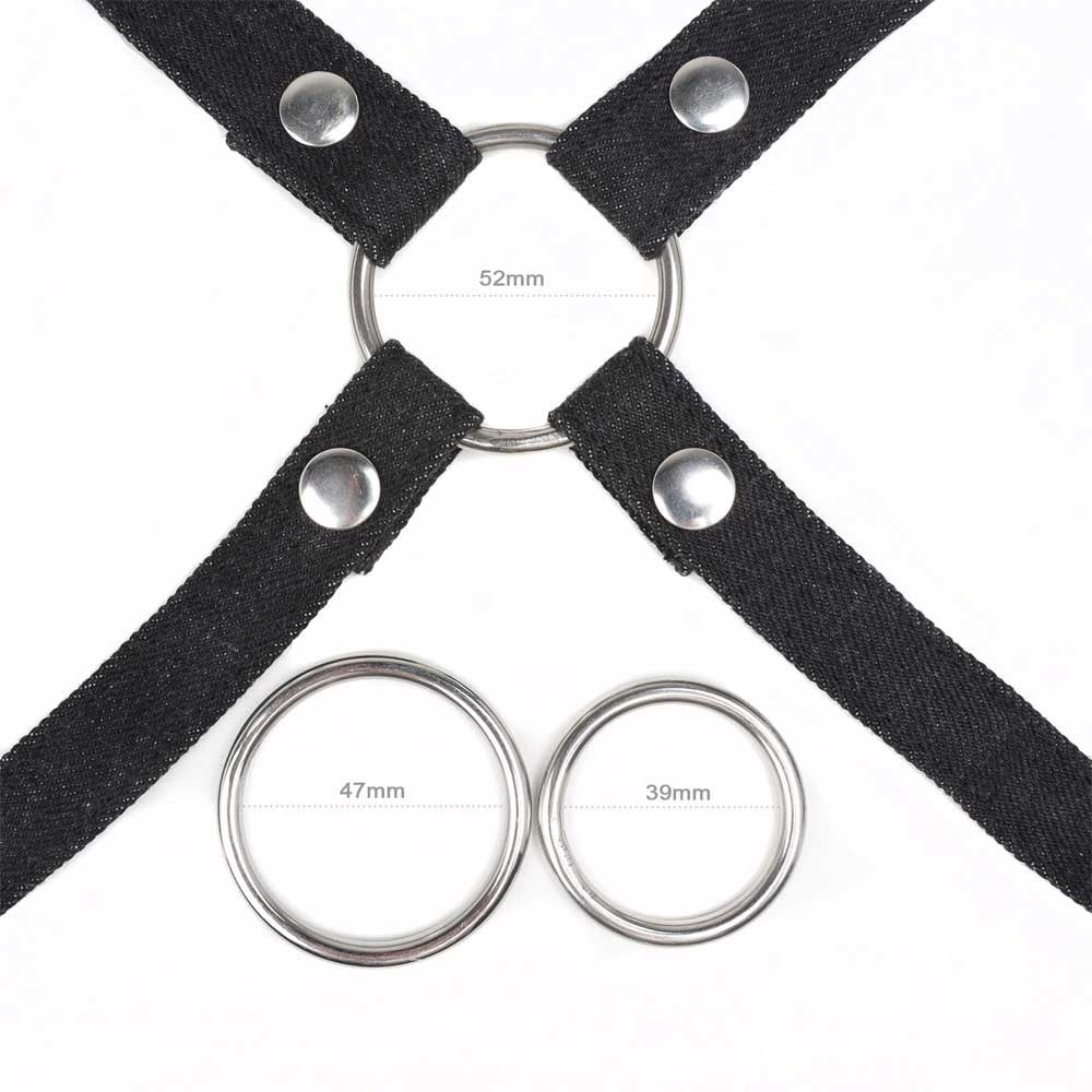 be-happy-harnais-gode-ceinture-jeans-noir-s-m image 4