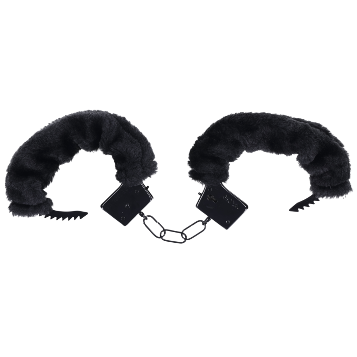 doc-johnson-merci-fluff-cuffs-menottes-noir-fourrure image 2