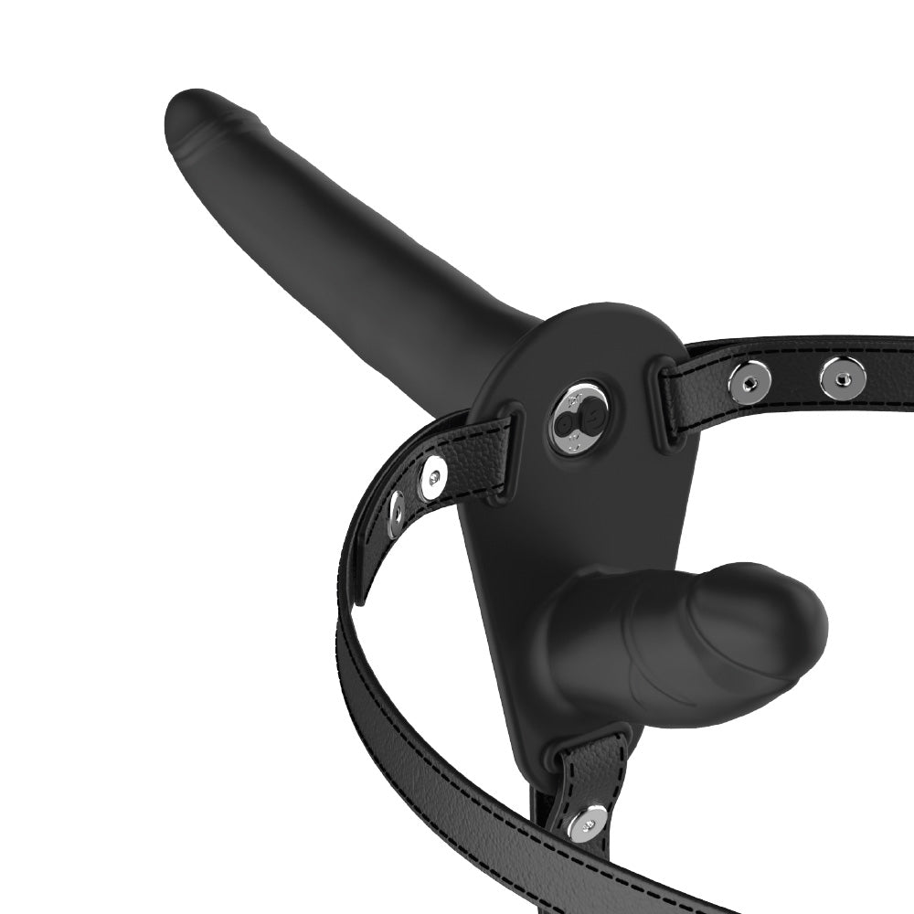 be-happy-harnais-double-gode-ceinture-vibrant-noir image 3