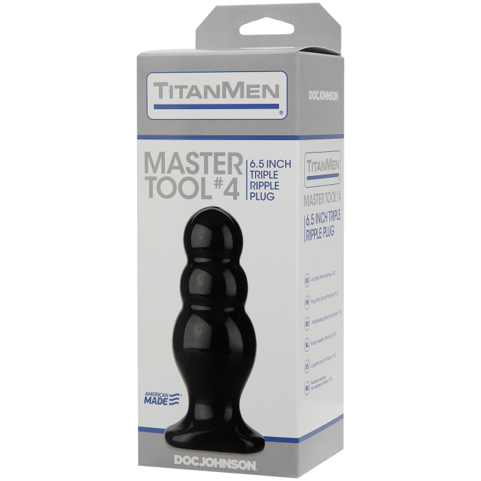 doc-johnson-titanmen-master-tool-4-plug-anal-noir image 4