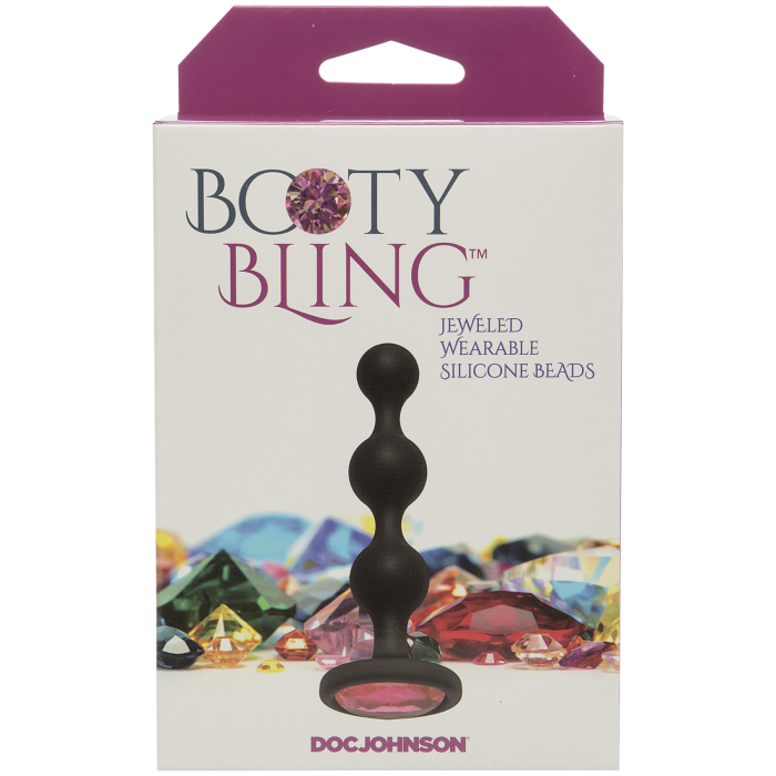 doc-johnson-booty-bling-plug-anal-perles-silicone-rose image 4