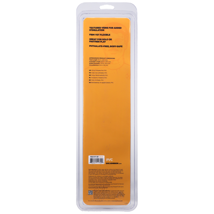 doc-johnson-classic-dong-10-pouces-gode-cr-me-vein image 6
