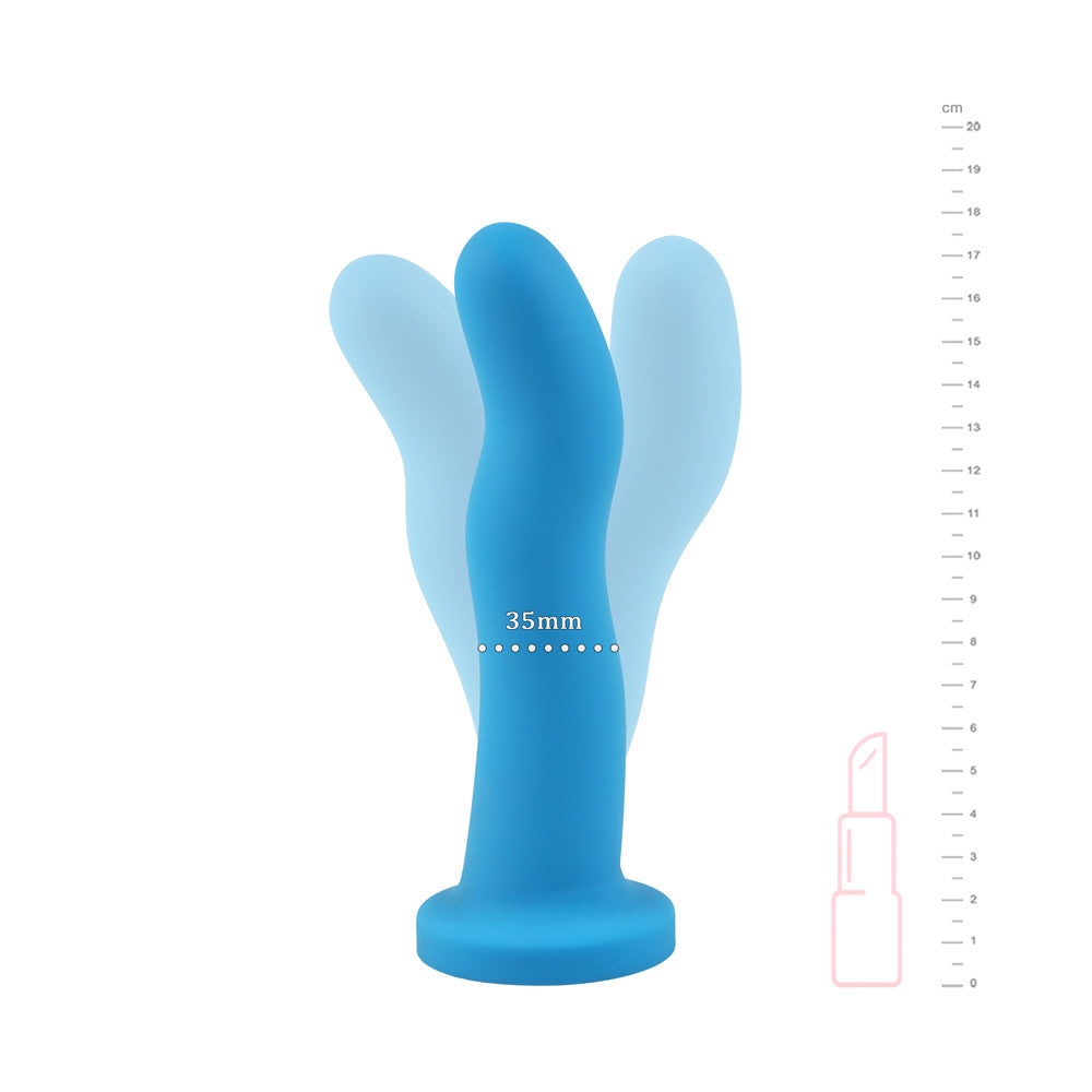 be-happy-virage-gode-ventouse-bleu-silicone image 7