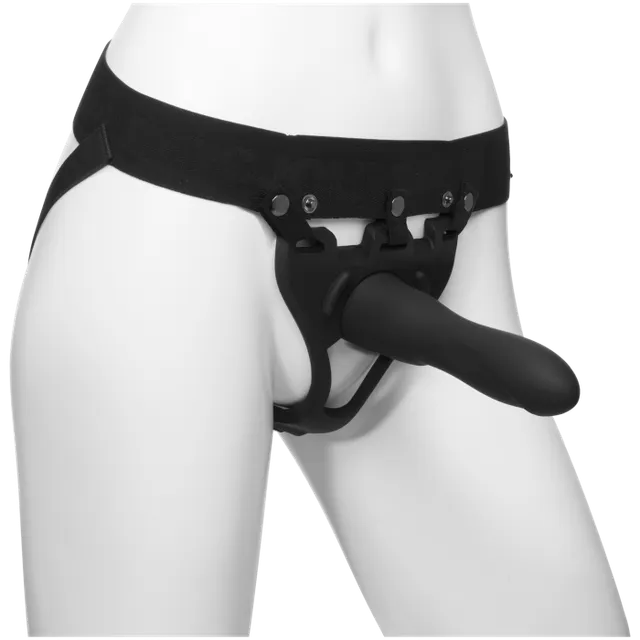 doc-johnson-body-extensions-be-strong-harnais-gode-19-cm image 1