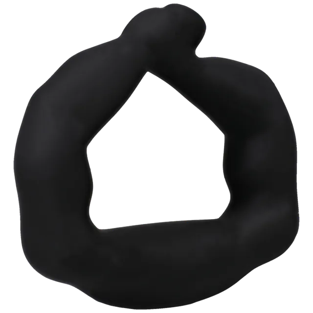 titanmen-muscle-bound-anneau-p-nien-silicone-noir-32-mm image 1