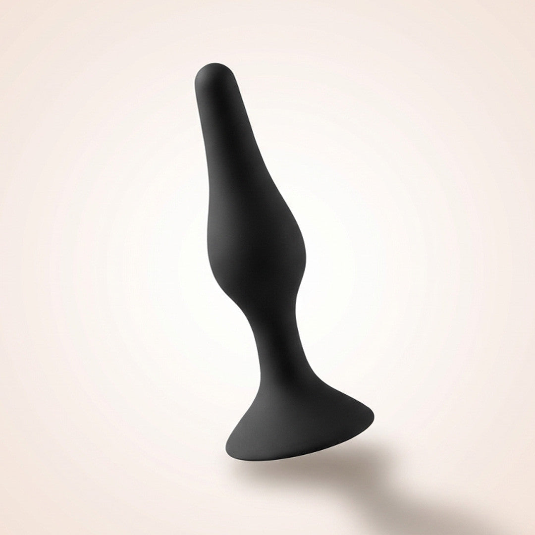 be-happy-tentation-plug-anal-ventouse-silicone-taille-s-noir image 1