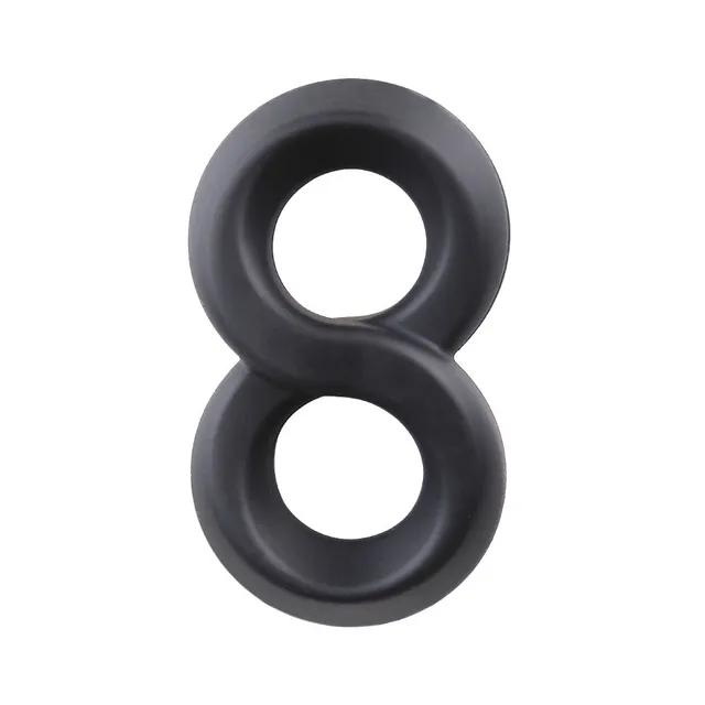 be-happy-anneau-8-anneau-p-nis-double-silicone-noir-extensible image 1