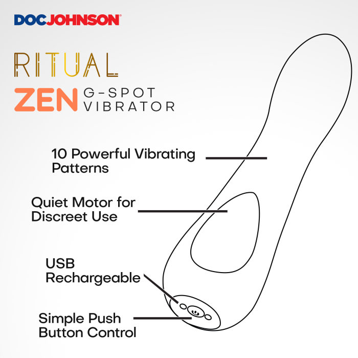 doc-johnson-ritual-zen-vibromasseur-point-g-corail-10-fonctions image 4