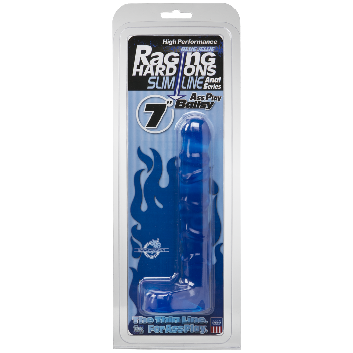 doc-johnson-raging-hard-ons-gode-slimline-18cm-bleu image 2