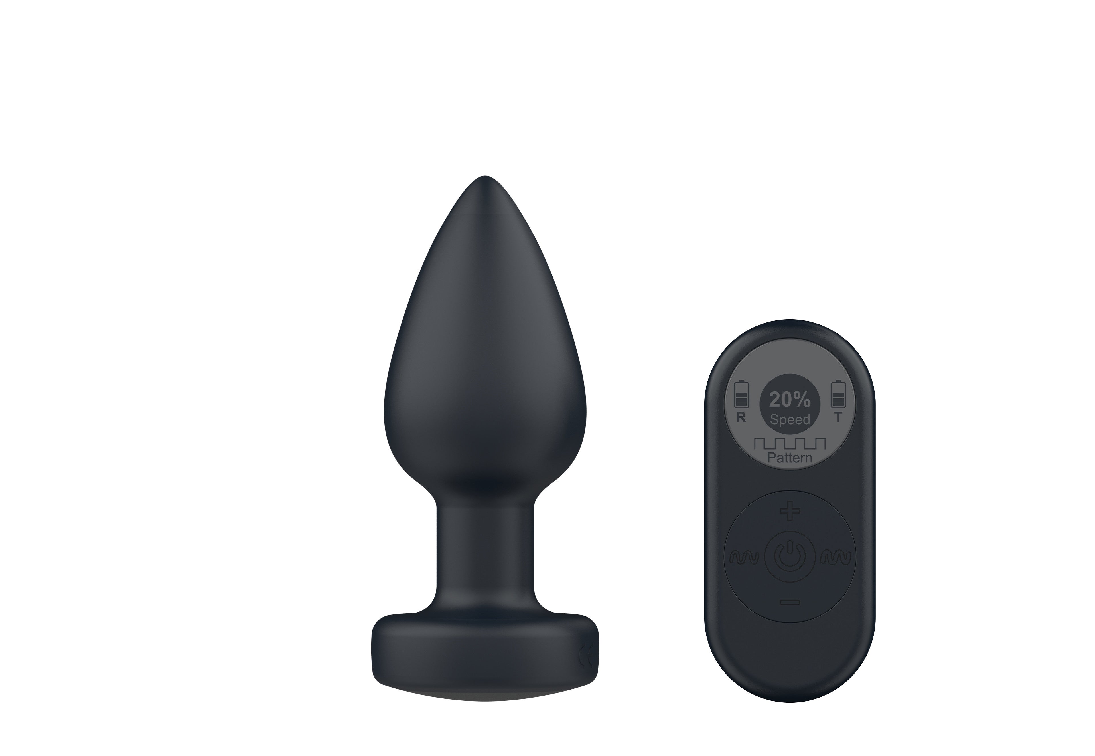 be-happy-halo-plug-anal-vibrant-t-l-command-noir-lumineux image 4