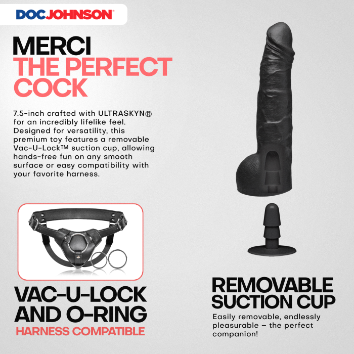 doc-johnson-merci-perfect-cock-7-5-gode-ventouse-noir image 3