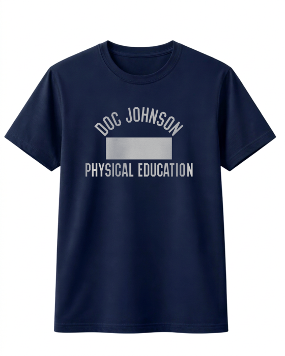 doc-johnson-physical-education-t-shirt-coton-bleu-marine image 1
