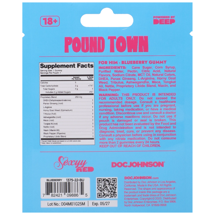 sexyy-red-pound-town-gummies-homme-myrtille-unit image 2