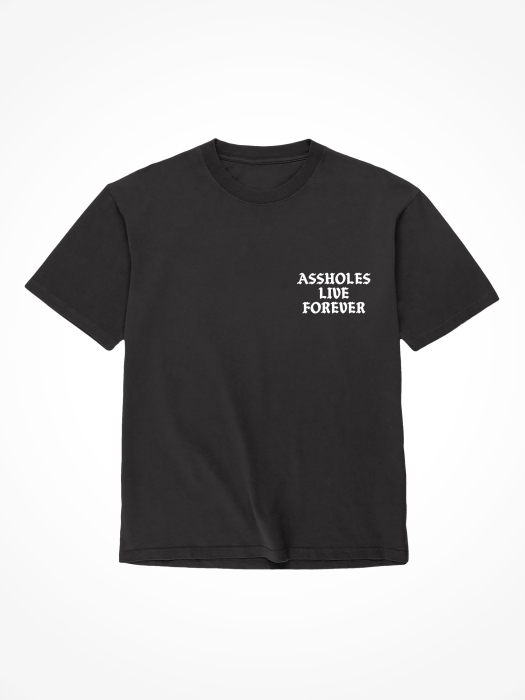 doc-johnson-assholes-live-forever-t-shirt-logo-noir-s-coton image 1