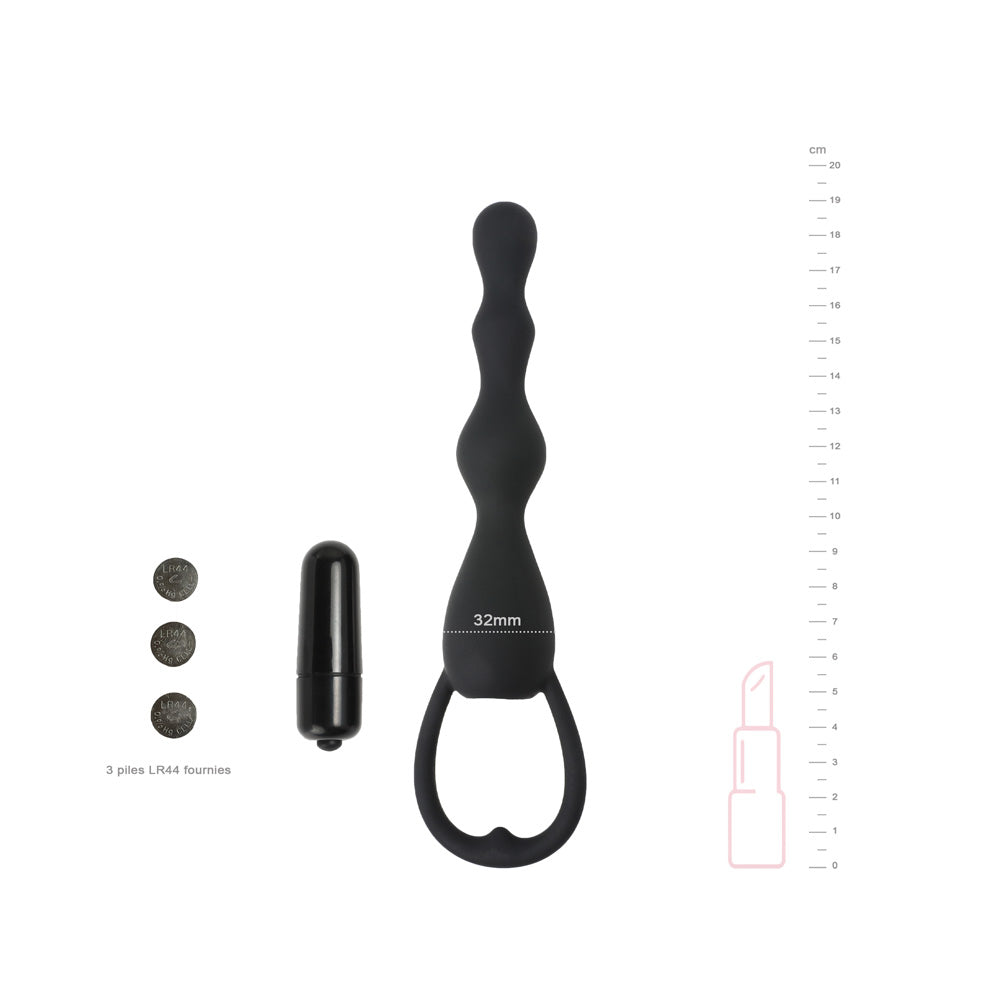 be-happy-sextoy-anal-galbe-cha-ne-anale-vibrante-noir image 2