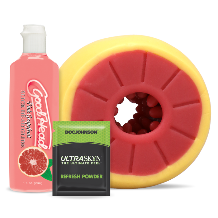 doc-johnson-goodhead-grapefruit-masturbateur-pamplemousse-kit image 1