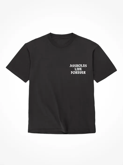 doc-johnson-assholes-live-forever-t-shirt-logo-noir-s-coton image 1