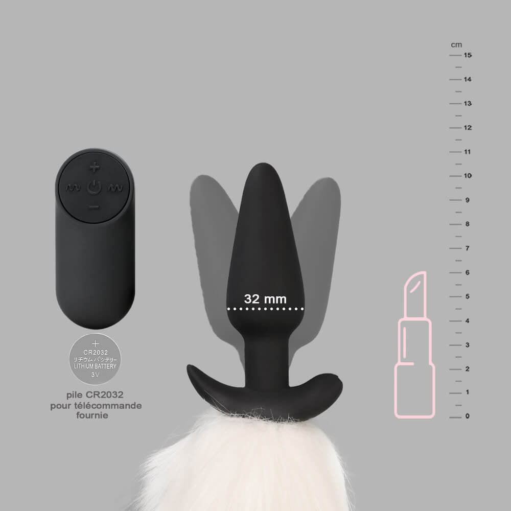 be-happy-rus-plug-anal-queue-t-l-commande-noir-blanc image 3