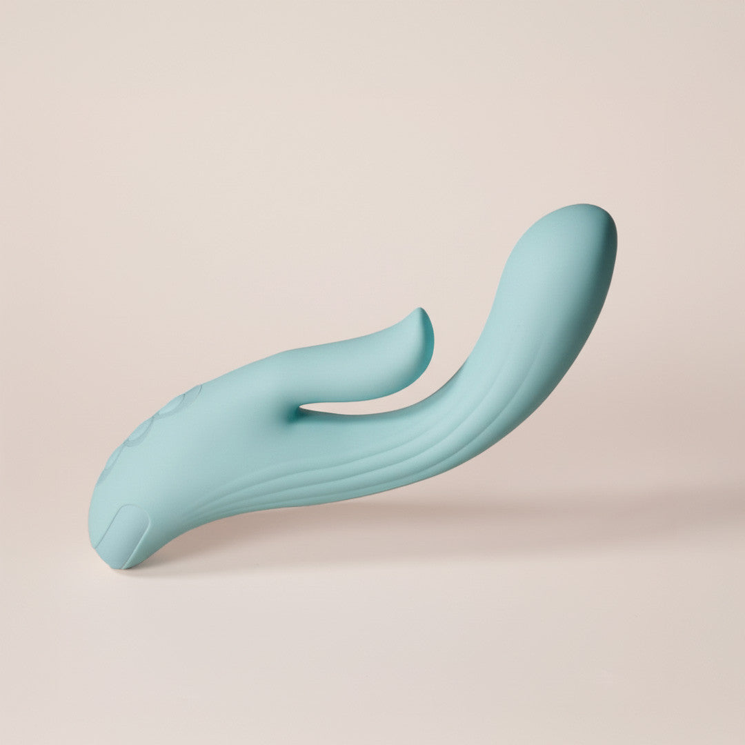 be-happy-sextoy-vaginal-vibromasseur-rabbit-com-te-bleu image 1