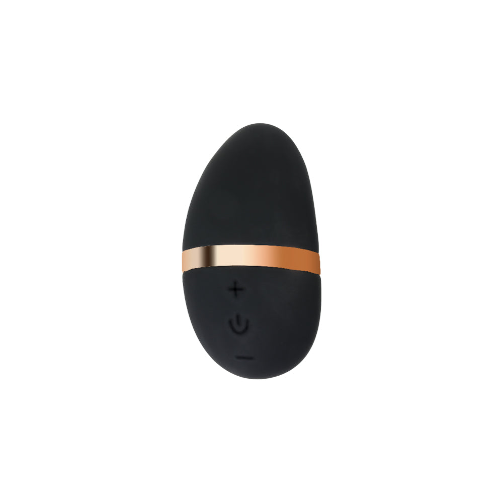 be-happy-lotus-galet-vibrant-clitoridien-noir-et-or-silicone-doux image 6
