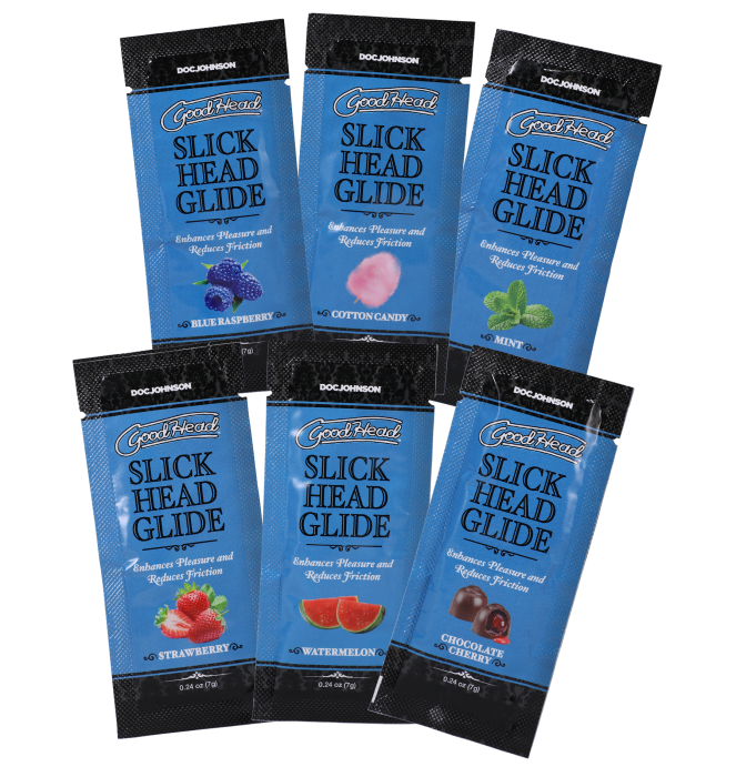 doc-johnson-goodhead-slick-head-glide-lubrifiant-6x7ml-fruits image 1
