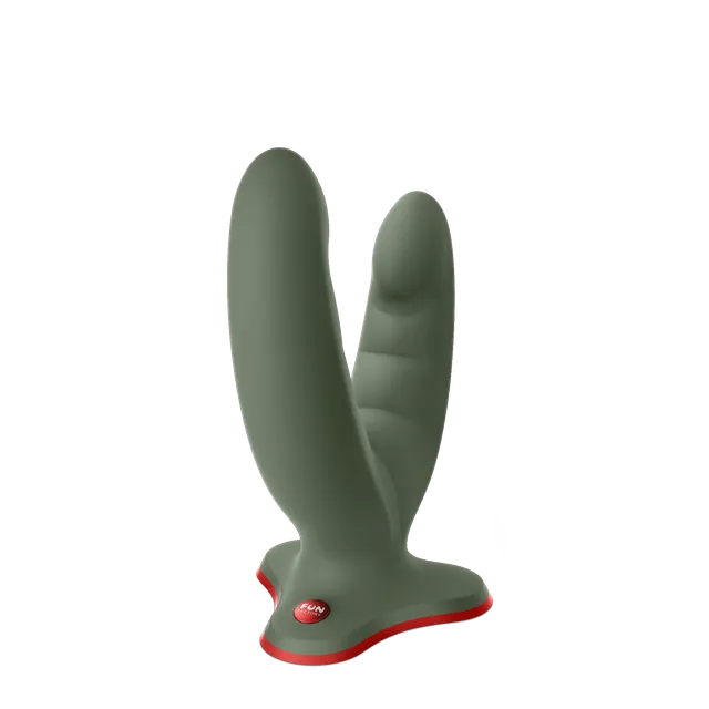 fun-factory-ryde-gode-double-ventouse-wild-olive image 1
