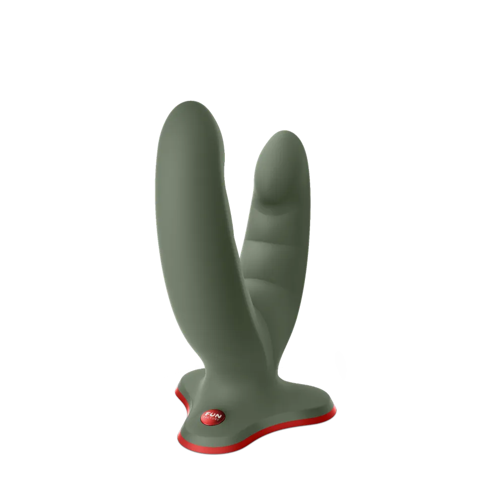 fun-factory-ryde-gode-double-ventouse-wild-olive image 1