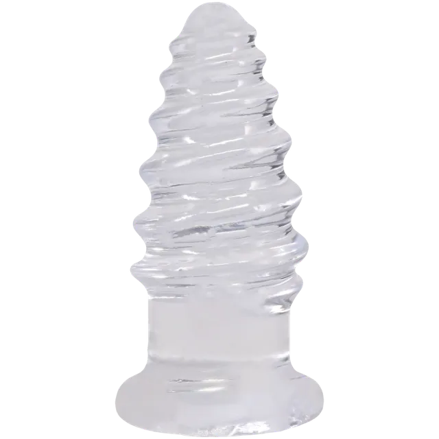 doc-johnson-crystal-jellies-anal-twist-plug-anal-transparent-5 image 1