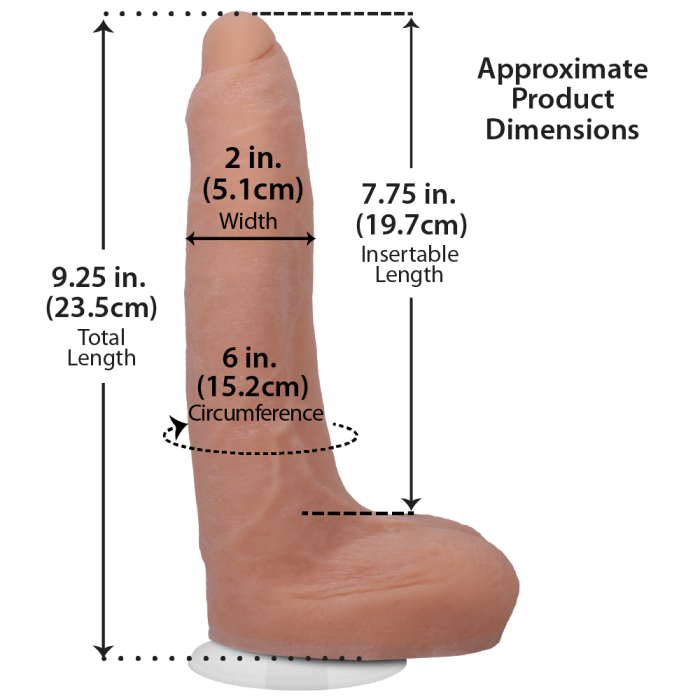 doc-johnson-signature-cocks-owen-gray-9-inch-gode-ultraskyn-ventouse image 3